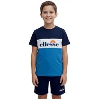 Ellesse Shirt & Shorts Ellesse Kinder Sportanzug Blau Set T-Shirt Shorts Sommer 2-14 Jahre (Set, Kinder Sportset Shorts + Shirt Ellesse 2 - 14 Jahre) Jungen Sportanzug Kurze Hose + T-Shirt