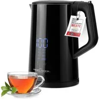 ProfiCook Wasserkocher PC-WKS 1243, 1,7 L Temperatureinstellung 50°-100°C, Soll & Ist Temperaturanzeige