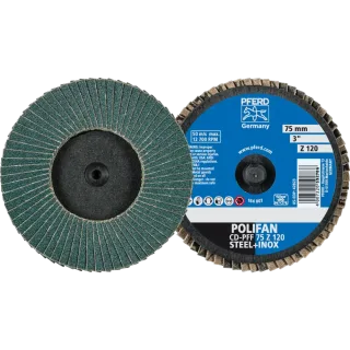 PFERD TOOLS COMBIDISC Zirkon Mini-POLIFAN CDR für gehärteten Stahl - 47202092