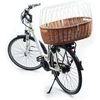 Aumüller Tierfahrradkorb Fahrrad-Tierkorb mit Halter, L: 68 cm, Gepäckträgermontage