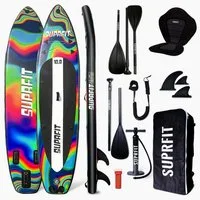 SF SUPRFIT Inflatable SUP-Board Stand-Up Paddling Board Chroma inclusive Kajak Sitz und Kajak Paddel, Touring