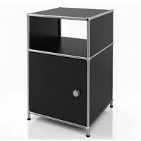 Floordirekt Standregal Concept Epure Metallregal MK-040, 3-stöckiges Regal 40x40x65 cm, mit Tür & Ablage, modernes Regal für Bad, Küche, Schlafzimmer & Büro