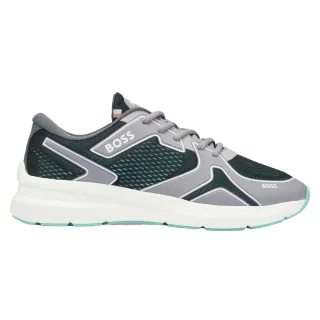 Boss - "Owen" Sneaker für Herren, Netzmaterial (Grau)