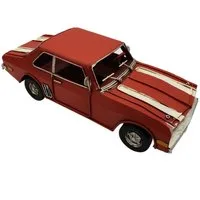 Dynasun Modellauto Car 1804D-713, (1-tlg), Auto Car Rot racing 25cm Metall Vintage Automodell Retro Oldtimer