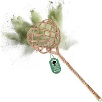 BigDean Teppichkehrer Teppichklopfer handgefertigt aus Rattan – stabil & robust, ., (Packung, 1-tlg., Tepischklopfer), Stabil, Robust, Vielseitig Einsetzbar, Komfortabel