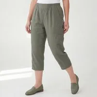 OriginalYou Caprihose Damen Sommerhose mit Stretch 7/8 Capri Schlupfhose bequemer Stretchbund, in den Größe 36 bis 50 erhältlich
