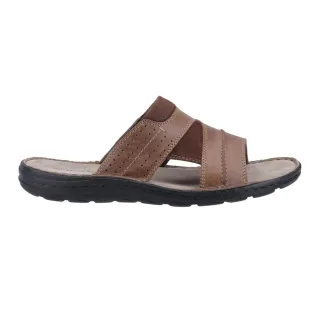 Hush Puppies - Herren Mules "Archer", Leder (Hellbraun)