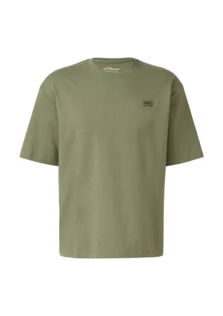 s.Oliver Red Label - T-Shirt aus hochwertigem Jersey im Relaxed Fit grün - Gr. - M
