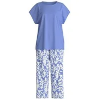 CALIDA Capri-Pyjama Cotton Special Damen (2 tlg) 100% Baumwolle, atmungsaktiv, hautfreundlich, pflegeleicht