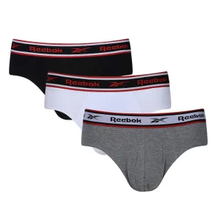 Reebok - "Chase" Slips für Herren (3er-Pack) (Schwarz/Weiß/Grau meliert)