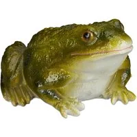 relaxdays Gartenfigur Frosch Kunststei, grün