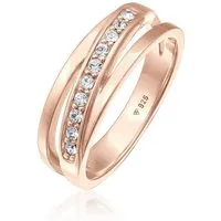 Elli Fingerring mit Kristallen von Swarovski® 925 Silber