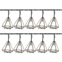 Luxform Lichterkette Solar-Lichterkette Sousse Partybeleuchtung 10x LED, Aus Metall gefertigt