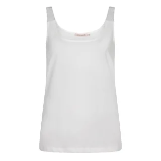 Esqualo - Singlet mit Lurex-Trägern weiß - Gr. - S