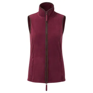 Premier - "Artisan" Weste für Damen (Burgunderrot/Braun)