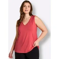 Sheego Strandkleid Shirttop Ärmellos