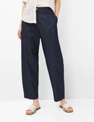 Brax Damen Jeans Style MEGAN S CLEAN RAW BLUE, denim dunkelblau, Gr. 34L