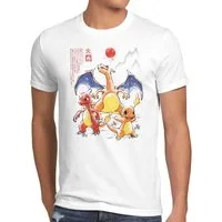 style3 T-Shirt pokemon pikachu mewtu glumanda bisasam schiggy evoli gengar relaxo go