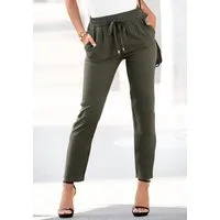 LASCANA Schlupfhose aus sehr leichter, bequemer Viskose bequeme Sommerhose im Business-Look, Schlupfhose