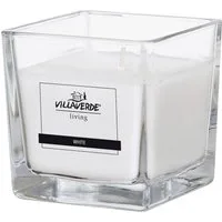 Villa Verde Duftkerze Villa Verde Duftkerze im Glas klar eckig White, 8