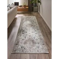 benuta Läufer Laury, rechteckig, Höhe: 5 mm, Teppich Wohnzimmer, Schlafzimmer, Esszimmer, Flur, Kunstfaser, Cozy