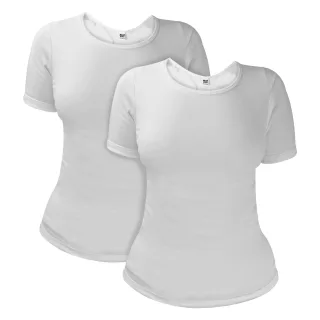 2er-Pack Damen Kurzarm Thermo-Oberteil für den Winter