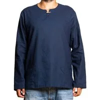 PANASIAM Langarmhemd Fischerhemd T01 aus hochwertiger Baumwolle für Herren Relaxed-Passform Freizeithemd bis Gr. XXL Fisherman Shirt longsleeve