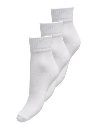 ONLY - ONLTINE HEART TENNIS SOCK 3-PACK AC NOOS White - Gr. - ONE SIZE