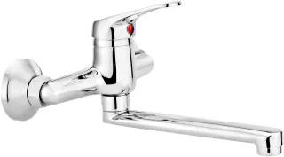 Neuesbad Serie 150 Wandmontage Waschtischarmatur, Chrom NB1DEBYU050M1