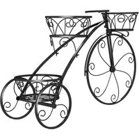 COSTWAY Blumenständer (1 St), Blumenregal, Pflanzenständer Fahrrad, mit 3 Körben