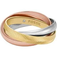 Fossil Fingerring Fossil Damen-Damenring Edelstahl