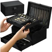 soulima Schmuckkasten Schmuckschatulle Schmuckbox Etui (2 St)
