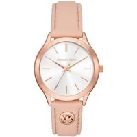 MICHAEL KORS Quarzuhr SLIM RUNWAY MK7467, Armbanduhr, Damenuhr, Lederarmband, analog