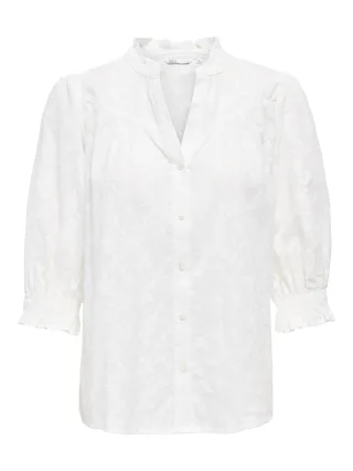 ONLY - ONLRAYA 3/4 EMB SHIRT WVN NOOS White - Gr. - XS