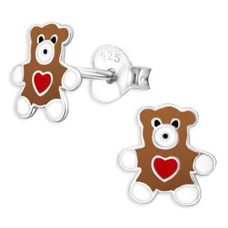 Teddy B?r Kinder Ohrringe aus 925 Silber