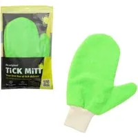 TiCK MiTT Zeckenschutzmittel Zeckenhandschuh - Alternative zum Zeckenhalsband für Hunde / Katzen, Wiederverwendb. Zecken-Handschuh für Mensch & Tier
