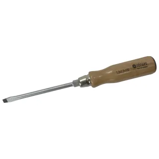 Dönges Schlitz-Schraubendreher mit Holzheft , 0,8 mm, 90 x 4,5 mm, 6 mm