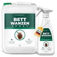 Silberkraft Insektenspray Silberkraft Bettwanzenspray, hält Textilien frei von Bettwanzen, 2500 ml, 1-St., Sofortige & langanhaltende Wirkung gegen Bettwanzen, ohne Permethrin