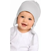 La Bortini Erstlingsmütze Baby Mütze für Neugeborene Mützchen Haube in Grau 32 34 36 38 40 42 44 46
