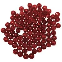 Kopper-24 Bastelperlen Glasperlen - Typ 'Facettiert' - 160 Stück - 3 mm - Rot dunkel
