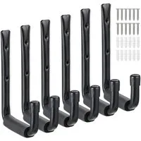 relaxdays Wandhaken Garage 6er Set