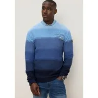 KangaROOS Strickpullover mit Rundhalsausschnitt, Regular Fit, aus Baumwolle, Langarm