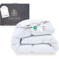 Bielefelder Bettfedern-Manufaktur Verse GmbH Daunenbettdecke Extra warme Ammerland Gänsedaunen Bettdecke Daunendecke 135x200 1080g, Füllung: 90% neue weiße Gänsedaunen Klasse1, 10% neue weiße Gänsefederchen Klasse1, Bezug: 100% Baumwolle