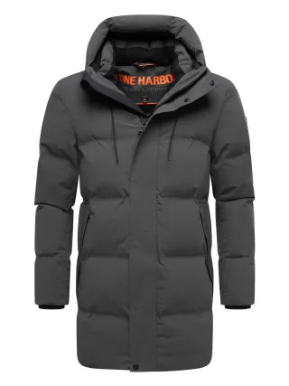 Stone Harbour Herren Winterjacke Darianoo mit Downfree-Steppung & Magnetverschluss