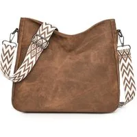 Toomoke Schultertasche Damen Handtasche,Crossbody Bag,shopper Mit Verstellbar (für den täglichen Gebrauch, zum Pendeln, Geschenk, wasserabweisendes), Mittel Damen Umhängetasche,Breiter Gurt,PU-Material,28*26*8cm