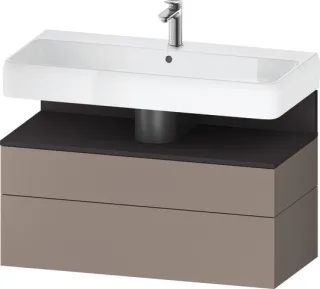 Duravit Qatego Waschtischunterbau wandhängend Basalt Matt 990x470x590 mm - QA4395080430000 QA4395080430000