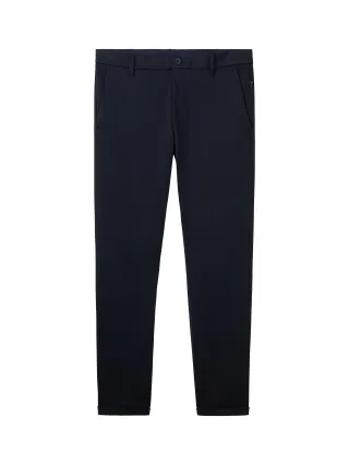 Tom Tailor - TTTRAVIS SLIM Chino Hose aus Piqué Jersey sky captain blue - Gr. - 32