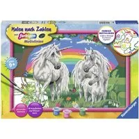 Ravensburger Malen nach Zahlen Fabelhafte Einhornwelt, Made in Europe