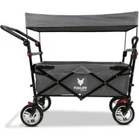 FUXLIFE Bollerwagen CT-700, faltbar, mit Bremsen, gepolsterter Innenraum