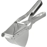FACKELMANN Kartoffelpresse aus verzinnten Metall, multifunktional, für Kartoffeln, Obst, Eis